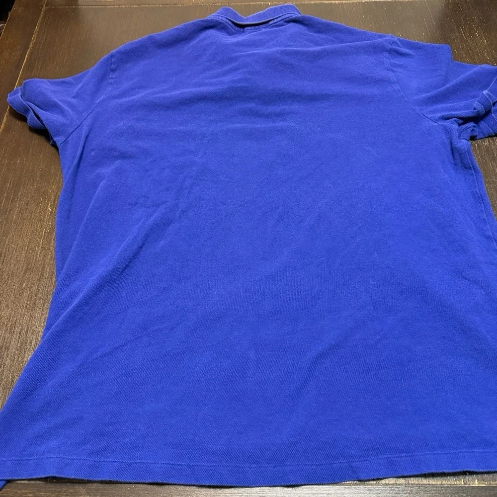 Polo Ralph Lauren Polo Shirt Mens XXL 2XL Blue White Short Sleeve Classic Fit